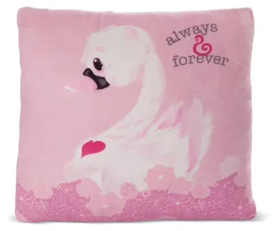 Obrázek produktu pro NICI polštář Love Bílá Labuť 30x30cm, GREEN