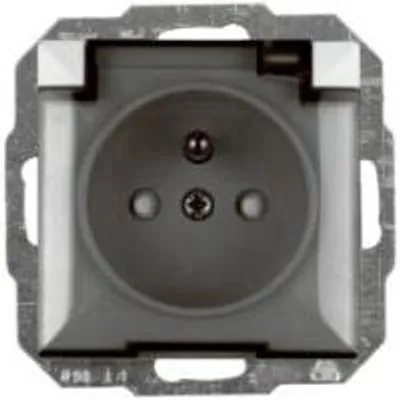 Immagine prodotto di Pearl Presa A Morsetto Singola P/Tz/U Ip44 Nero Con Clapet Antifumo - E+9002658