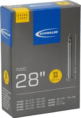 Produktbild von Schwalbe 10426383, Presta-Ventil, 28", 22,22 - 25,4 mm, 8 cm, Schwarz, Deutschland