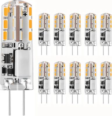 Produktbild von 12X G4 1.5W LED Glühbirne 3000K Warmweiß AC/DC12V Leuchtmittel Ersatz 20W Halogen Lampe Nicht Dimmbar Kein Flackern