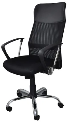 Bürostuhl Corfu, schwarz, ergonomisch, TILT-Mechanismus