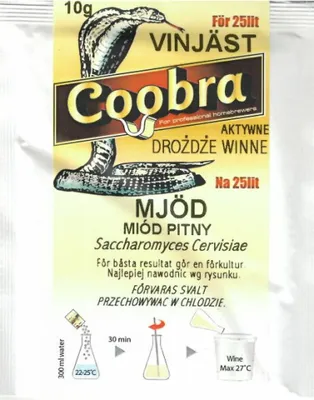 Produktbild von Trocken Methefe - Honigwein Hefe Coobra 10g/25L