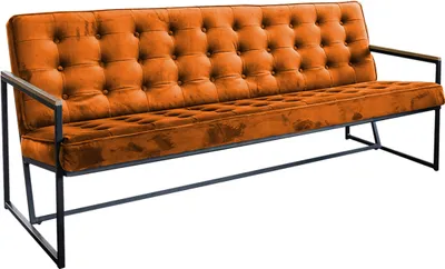 Produktbild von KAWOLA Sofa ARLY Polsterbank Bezug Velvet cognac