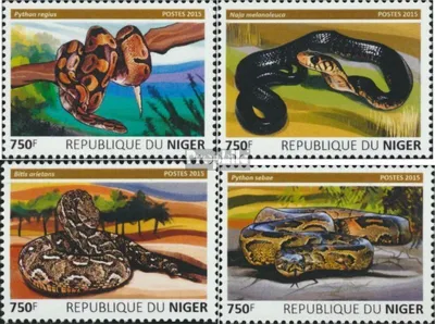Produktbild von Briefmarken Niger 2015 Mi 3767-3770 (kompl. Ausg.) postfrisch Schlangen