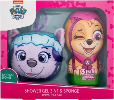 Produktbild von Paw Patrol Geschenkset Skye Duschgel + Schwamm