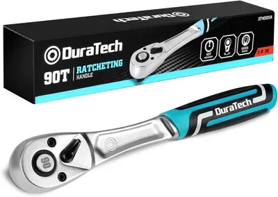 Immagine prodotto di DURATECH, chiave a cricchetto reversibile da 3/8", con attacco quadrato, cricchetto a 90 denti