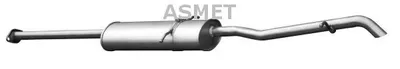 Produktbild von ASMET 01.021 Endschalldämpfer passend für MERCEDES-BENZ A-Klasse (W168) Auspuff