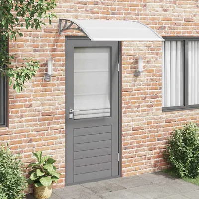 Productafbeelding van Maison Exclusive - Overkapping voor deur, grijs, 120x100 cm, polycarbonaat