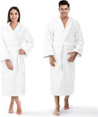 Produktbild von Baumwoll-Hotelmantel Weiss S/M