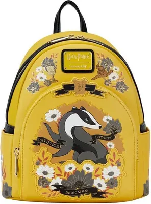 Obrázek produktu pro Batoh Loungefly Hufflepuff Floral – Harry Potter