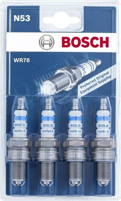 Zdjęcie produktu dla Świeca zapłonowa Bosch N25 niklowa Zestaw 4 ceramicznych izolatorów Wydajny silnik