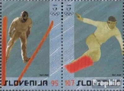 Produktbild von Briefmarken Slowenien 2006 Mi 574-575 Dreierstreifen (kompl.Ausg.) postfrisch Olympische Winterspiele