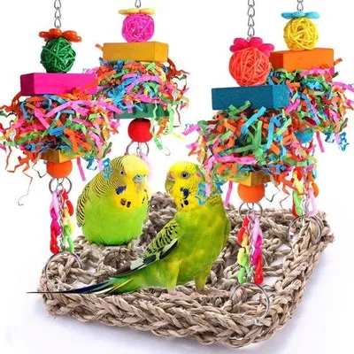 Produktbild von Vogel Schaukelmatte aus Seegras für Wellensittiche und Papageien