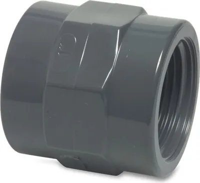 Produktbild von Gewindemuffe PVC-U 1 1/2" Innengewinde 10bar Grau