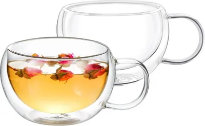 Zdjęcie produktu dla Szklanki termiczne Wilmax z podwójnymi ściankami, zestaw 2, 400 ml - WL-888770/A2