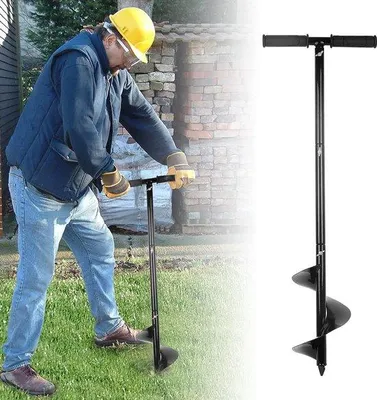 Productafbeelding van Famanu handboor voor de tuin - met antisliphandgreep en handschoenen