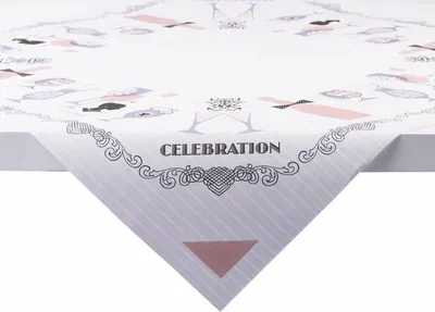 Produktbild von Sovie HOME Tischdecke Celebration in Grau-Altrosa aus Linclass® Airlaid 80 x 80 cm, 1 Stück