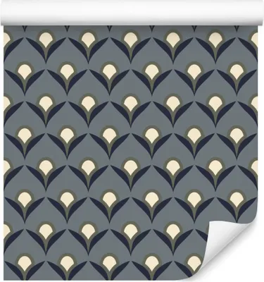 Zdjęcie produktu dla Tapeta kolorowe wzory geometryczne abstrakcyjne Ornamenty Dekoracja do Salonu 3D