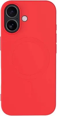 Image de Coque MagSafe iPhone 17, Silicone, Rouge