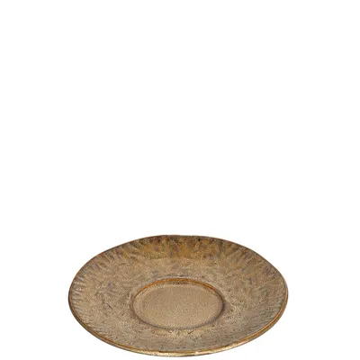 Produktbild von Leonardo Matera Unterteller 4-er Set, spülmaschinengeeignete Steingut-Unterteller für Matera Tassen, 4 Keramik-Untertassen, Ø 15 cm, beige, 018591