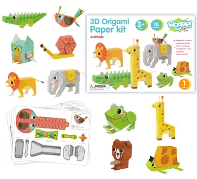 Image de WOOPIE ART&FUN 3D DIY Origami Creative Set 10 Animals
