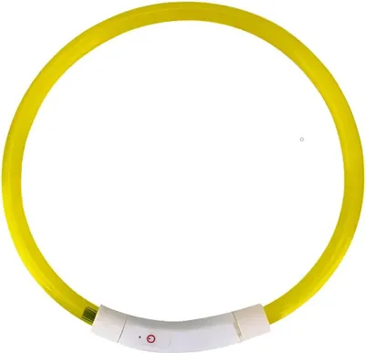 Obrázek produktu pro Purlov 21631 LED svítící obojek pro kočku a psa 70 cm žlutá