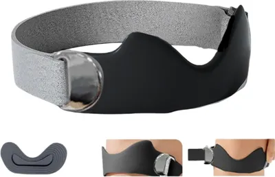 Produktbild von INF Verstellbarer Patella Kniemeniskusband für Sport - Silikon Unterstützung, Einheitsgröße Schwarz