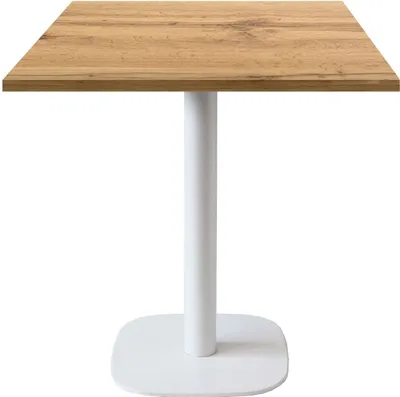 Produktbild von Tisch 70 x 70 cm – rundes Rüstungsmodell aus weißer Eiche