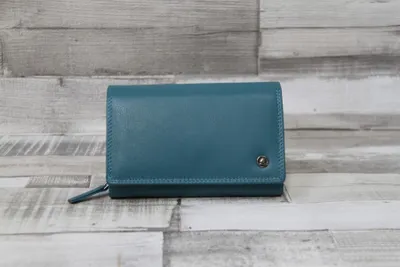 Zdjęcie produktu dla Greenburry Gąbczasty portfel skórzany 15,5 cm