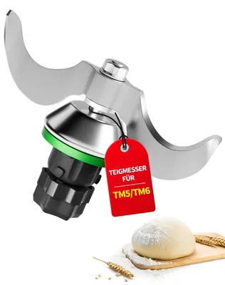 Deegmes für Thermomix TM5/TM6 – Edelstahl-Knetmesser, Ersatzteil