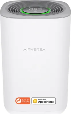 Produktbild von AIRVERSA Smart Luftreiniger Purelle /  THREAD / Luftreiniger/ SMART HOME / HomPod Mini / Apple TV4K 2021 oder höher erforderlich /  Clever H13 HEPA Luftfilter CADR 221m³/h, 99,97% Effizienz / AP2 /
