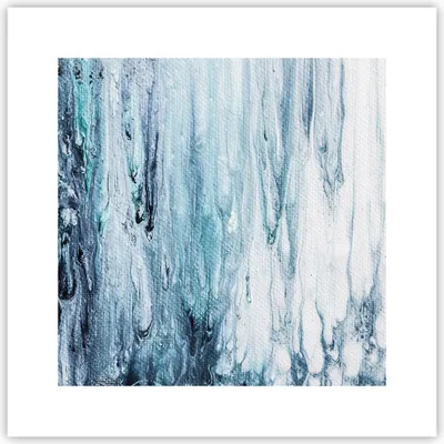 Produktbild von Poster - Poster ohne Rahmen - Abstraktion Prellung Blau - 30x30 cm - Wand Bild - Wanddeko - Wandbilder - Kunstposter - Wandposter - Bilder - Kunstdruck - Wanddekoration - Wandbild - P2XAC30x30-4380