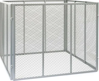 Produktbild von Wiltec kompostér 100 x 100 x 80 cm, zahradní kompostér z kovového pletiva, kompostovací nádoba na 800 litrů kompostu, organický kompostér na organický odpad