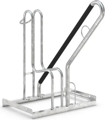 Produktbild von Dreifke® Fahrrad Anlehnparker 4800 XXBF High & Low | Umknickschutz und platzs... Einstellbügel High