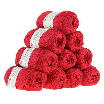 Strickwolle Cotton Queen rot