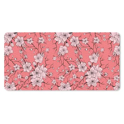 Produktbild von MuchoWow® Mauspad Mousepad Muster - Blumen - Japan 60x30 cm - Mousepads - Maus Mat - Pad - Mausunterlage - Nachhaltig
