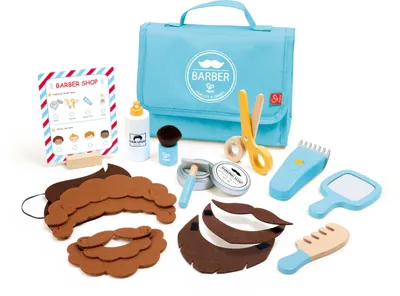 Immagine prodotto di Hape Valigetta - Kit da piccolo barbiere