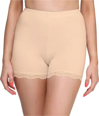 Produktbild von Merry Style Damen Shorts Radlerhose Kurze Hose Boxershorts aus Viskose MS10-294 (Beige, M)