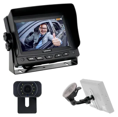 Produktbild von 5" PKW-Set PILOT PRO HD | 1080P HD Nummernschild Kamera kabelgebunden RVS-24592