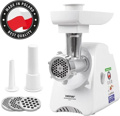 Immagine prodotto di Tritacarne Zelmer ZMM5801P Bianco Argento Metallo 2200 W