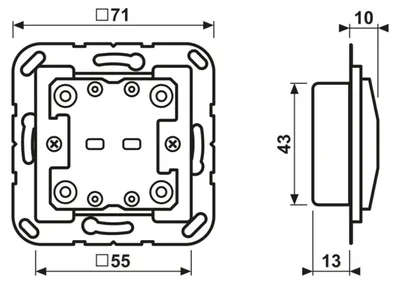 Obrázok produktu pre JUNG A10921ST, Plast, -5 - 45 °C, -25 - 70 °C