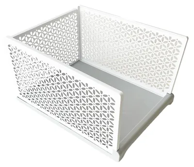 Aufbewahrungsbox, mittelgroß, hoch, 44x34x24,5 cm, Grau
