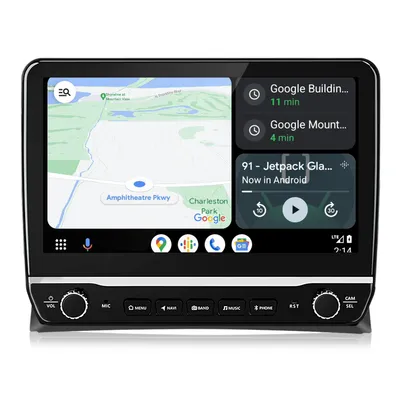 Produktbild von 10.1'' DAB+ Andriod 15 Autoradio Carplay Andriod Auto Für VW T5 Multivan Transporter GPS Navi WIFI Bluetooth FM RDS SWC DSP 2Din USB 4Kern 2+64GB