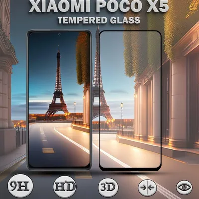 Produktbild von 1-Pack XIAOMI POCO X5 Displayschutzfolie - Gehärtetes Glas 9H - Super Qualität 3D