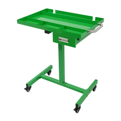 Produktbild von Arbeitstisch mit Schublade Rollende Werkzeugablage mit Rädern Grün max 100 kg für Garage, Werkstatt