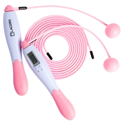 Produktbild von Lacers Petrolline Springseil–Verstellbare Fitness-Springseile für Männer, Frauen & Kinder 275cm Profi-Springseil für Cardio, CrossFit & Boxen-Pink