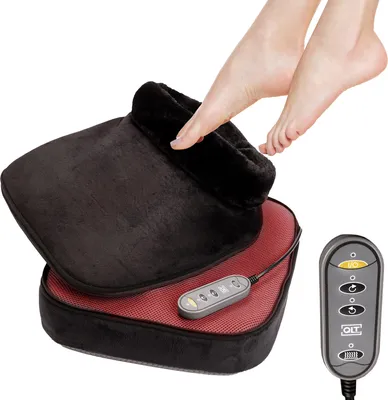 Image de Appareil de massage Shiatsu 2-en-1 Qlt – Massage en profondeur des pieds et du corps avec fonction chauffante et 3 niveaux d'intensité.