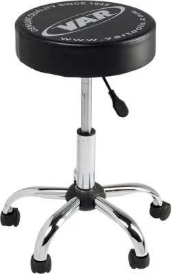 Obrázek produktu pro VAR Dílenská stolička na kolečkách MO-51300, nastavení výšky 49–63 cm – ergonomická...