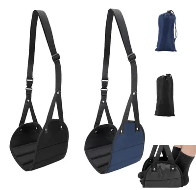 Image de Support de pieds réglable pour avion - Lot de 2 - Idéal pour les voyages et le bureau