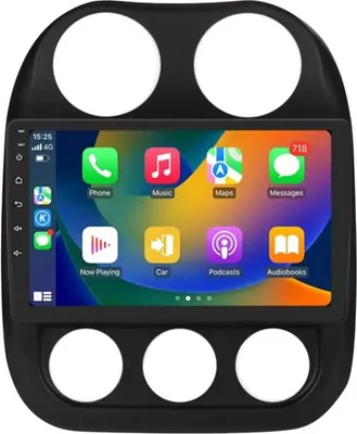 Immagine prodotto di Autoradio con Bluetooth e CarPlay per Jeep Compass & Patriot (2011-2017) – Compatibile con Apple e Android – Impianto stereo – Sistema di navigazione – 2 GB di RAM, 64 GB di memoria
